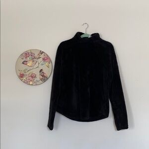 NWOT Cozy Joy Lab Black Sherpa Teddy Pullover with a Mock Neck Size Medium